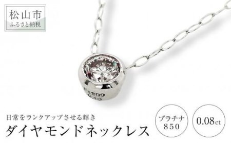 プラチナ850ダイヤモンドネックレス (0.08ct)| ネックレス ダイヤモンド ネックレス ジュエリー ネックレス アクセサリーネックレス 母の日 記念日 プレゼント[JP019_x011][JP019_x011]