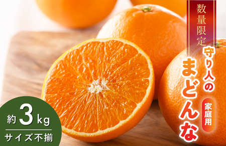[先行予約] [数量限定] 守り人のまどんな 3kg(家庭用) [K003060] 12月上旬〜12月下旬に順次発送予定