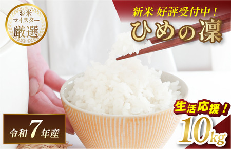 ＼数量限定/令和7年産 愛媛県産 ひめの凜 10kg [V003290K10][令和7年11月以降順次発送]マルヒ食糧 新米 白米 数量限定 家計応援米 令和7年度産 精米 まるひ 国産 家庭用 10キロ米 ブランド米