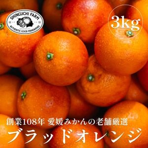創業百八年 愛媛みかんの老舗[ブラッドオレンジ 3kg]新口農園[C70-69]