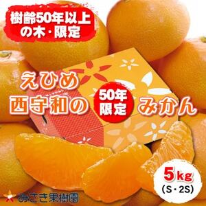 みさき果樹園の樹齢50年越え えひめ西宇和のみかん5kg S・2Sサイズ[C21-15]