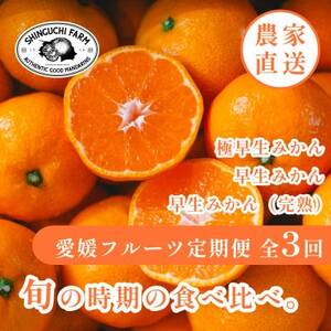 [発送月固定定期便]「時期、種類による味の違いを楽しむ」愛媛みかん食べ比べ[H70-80]全3回
