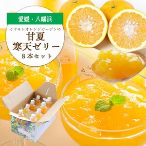 ほろ苦く甘酸っぱいさわやかな味わい 愛媛産 甘夏寒天ゼリー 8本セット[C25-228]