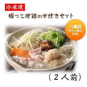 媛っこ地鶏の水炊き2人前セット[E17-5][配送不可地域:離島]