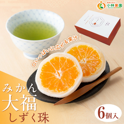 本物産地の味” みかん大福「しずく珠(だま)」口いっぱいに広がる果汁!【C24-11】【配送不可地域：離島】【1171839】 YWTAD006