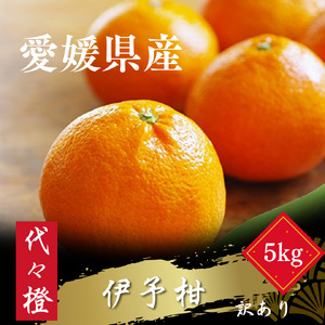 [ジューシー果肉がいい香り♪][訳あり]伊予柑 5kg[C83-47][1625114]