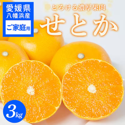 [先行受付] [ご家庭用]せとか 3kg 愛媛県 八幡浜産市 西宇和地区 柑橘の女王[C25-337][1713684] YW