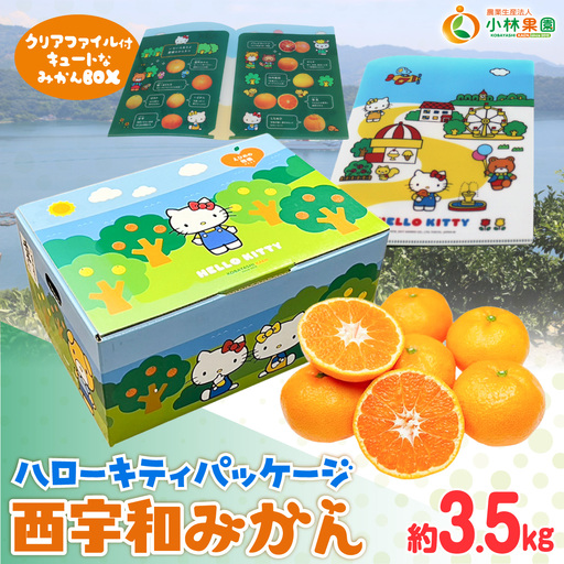 [先行受付]厳選 甘ーい小玉!西宇和みかん(ハローキティパッケージ)約3.5kg入[C24-7][1121015] YW