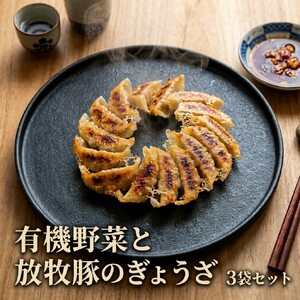 有機野菜と放牧豚のぎょうざ3袋セット