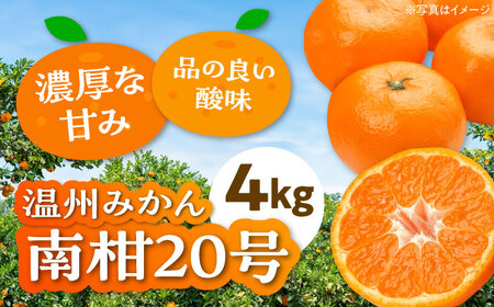 [先行予約][12月上旬から順次発送]本場ならではの品質!柑橘王国愛媛県産温州みかん 南柑20号 約4kg ＼レビューキャンペーン中/愛媛県大洲市/有限会社カーム/カームシトラス[AGBW002]みかんミカン果物みかんミカン果物