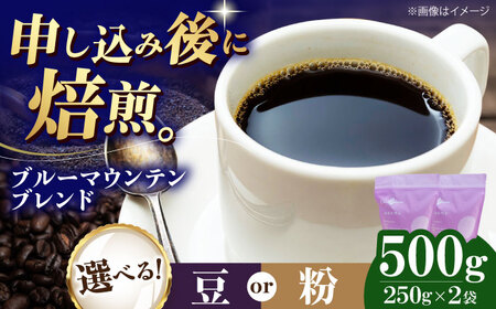 コーヒー豆 ブルーマウンテンブレンド 500g (250g×2袋) 珈琲 コーヒー豆 コーヒー粉 コーヒー ドリップ ドリップ珈琲 飲料 愛媛県大洲市/株式会社日珈[AGCU007]