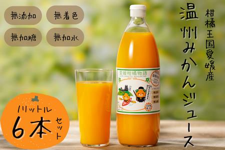 柑橘王国愛媛産温州みかんジュース1L×６本セット