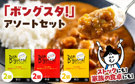 一皿の贅沢!料理長が作ったレトルトカレー「ボングスタ!」3種詰め合わせ6個セット 愛媛県大洲市/ラヴィーナ姫路[AGAM001]レトルトカレーライス保存食非常食ライス保存食非常食