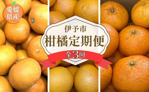 [2026年先行予約]訳あり 柑橘定期便 全3回 温州みかん 愛果28号 甘平 ご家庭用 柑橘 フルーツ 愛媛県 伊予市|