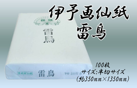 伊予画仙紙 雷鳥