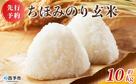 [先行予約][ちほみのり 玄米 10kg] げんまい 米 こめ コメ ご飯 穀物 10キロ 産地直送 愛媛県産 西予市産 特産品 やまこのうえん 愛媛県 西予市[常温]『2025年9月上旬より順次出荷予定』UYN0002