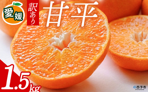 先行予約[訳あり 甘平 愛媛限定高級柑橘 合計約1.5kg] 『2027年1月以降順次出荷予定』かんぺい ご家庭用 ご自宅用 食感 高級柑橘 希少 お試し わけあり 果物 フルーツ 国産 果汁 産地直送 ミヤモトオレンジガーデン 愛媛県 西予市[常温]ONM0014
