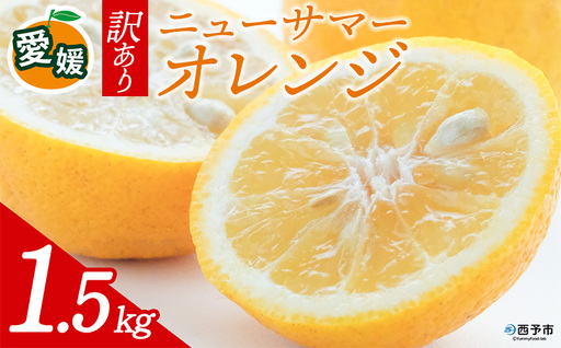 先行予約[訳あり 愛媛県産 ニューサマーオレンジ 合計約1.5kg] 『2026年4月中旬以降順次出荷予定』日向夏 小夏 ご家庭用 ご自宅 蜜柑 果肉 果物 柑橘 フルーツ オレンジ 国産 濃厚 果汁 産地直送 ミヤモトオレンジガーデン 愛媛県 西予市[常温]ONM0004