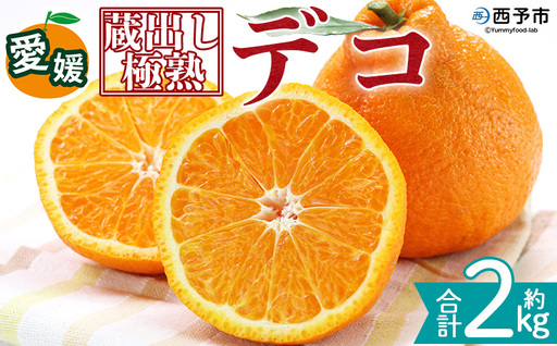 [蔵出し極熟デコ 約2kg]『2027年4月上旬〜8月下旬迄に順次発送予定』 でこぽん デコポン 不知火 しらぬい 熟成 くら 貯蔵 みかん 蜜柑 柑橘 かんきつ 果物 くだもの フルーツ ミカン 愛媛 国産 特産品 株式会社三代目みかん職人 愛媛県 西予市[冷蔵]OSM0017