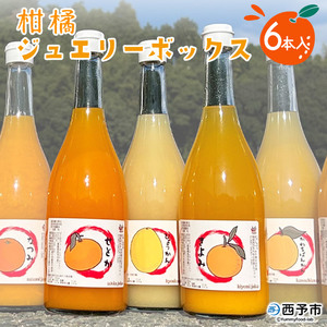 [西予市産柑橘ジュエリーボックス 720ml×6本入り(無添加果汁100%ジュース)] みかん 柑橘 果物 フルーツ ぽんかん しらぬい せとか 紅まどんな 特産品 渡江から一歩を踏み出す会 飲んで応援 愛媛県 西予市[常温]『1か月以内に順次出荷予定』ATI0020