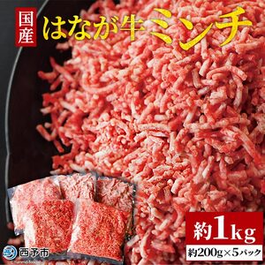 はなが牛 ミンチ 1kg (200gx5p)