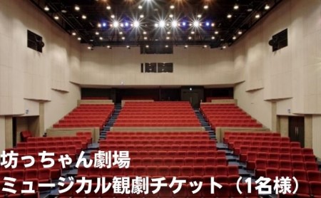 坊っちゃん劇場 ミュージカル観劇チケット(1名様)