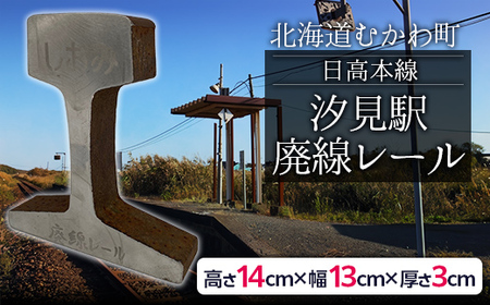 日高本線廃線レール　厚さ３ｃｍ ①（数量限定）【 ふるさと納税 人気 おすすめ ランキング廃線 レール 置物 限定 北海道 むかわ町 送料無料 】MKWG031
