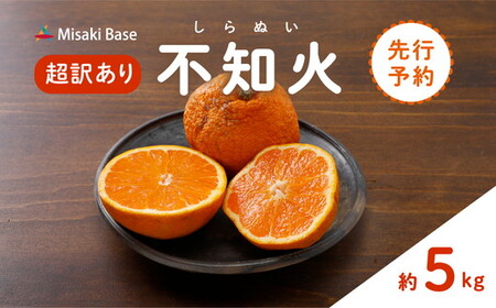 【先行受付】【※超訳あり】不知火（しらぬい） 5kg ◇ | みかん 柑橘 ミカン 蜜柑 mikan 果物 フルーツ 糖度 甘い でこぽん デコポンと同品種 愛媛県 伊方町 Misaki Base ※2025年2月中旬～3月中旬頃に順次発送予定 ※離島への配送不可