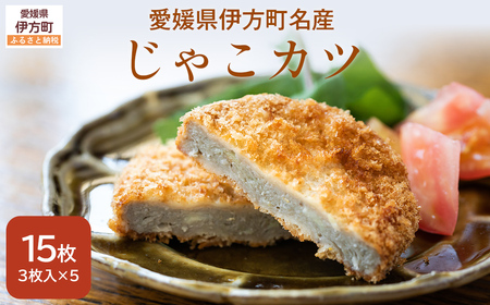 [愛媛県伊方町名産]じゃこカツ(3枚入り×5パック)[ ふるさと納税 人気 おすすめ ランキング じゃこカツ じゃこ天 アレンジ すり身 すり身フライ 愛媛県 伊方町 送料無料 ]