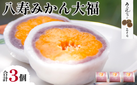 八寿みかん大福3個セット 【ふるさと納税 人気 おすすめ ランキング 大福 みっちゃん大福 温州みかん お土産 セット 八樹みかん 詰合せ 贈答 贈り物 ギフト 田村菓子舗 愛媛県 伊方町 送料無料】 IKTK005