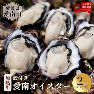 [10営業日以内発送]愛南 オイスター 2kg 16000円 先行予約 牡蠣 加熱用 殻付き 三倍体 真牡蠣 ブランド 特産品 お取り寄せ グルメ 大粒 濃厚 クリーミー おいしい 新鮮 ご褒美 かき パスタ アヒージョ まがき 夏 産地 直送 愛南漁業協同組合 御荘支所 愛媛県 愛南町