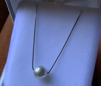 [わかき真珠]大粒アコヤ真珠ペンダント9mm