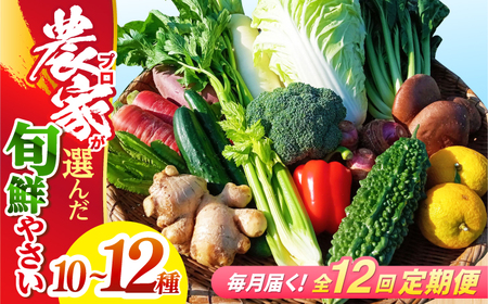 【12回定期便】【訳あり】高知県産 土佐季節の野菜詰め合せセット/毎月 野菜 定期 お野菜 高知 やさい 季節もの【香稜苑】[ATBQ012] 訳あり 不揃い 規格外 支援 支援品