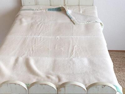 パッチワークベビー綿毛布(グリーン)[UFウフ] [ATCZ004]