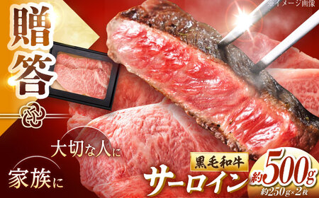 高知 黒毛和牛 ステーキ 約500g(約250g×2枚) / 高知 お肉 牛肉 牛 サーロイン 贈答 ギフト 贅沢 [焼肉寛十郎][ATDO011]