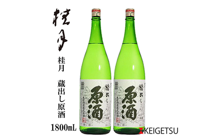 桂月 銀杯 蔵出し原酒 1800ml 2本セット 日本酒 地酒 [近藤酒店] [ATAB072]