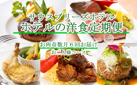 [ホテルメイドの洋食惣菜]お肉定期便!!奇数月年6回お届け[お二人様向け]_sb047