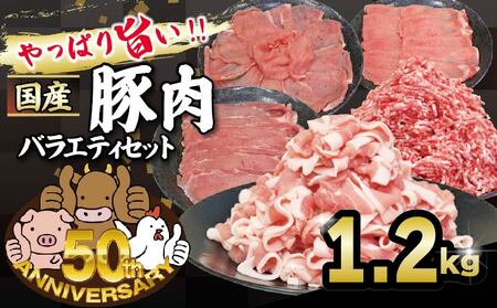 豚肉 バラエティセット 約1.27kg ぶた 国産豚