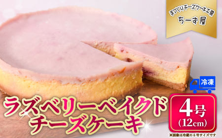 [こだわり素材!] チーズケーキ 4号 12cm ラズベリーベイクドチーズケーキ [ちーず屋 高知県 安芸市 BC006]
