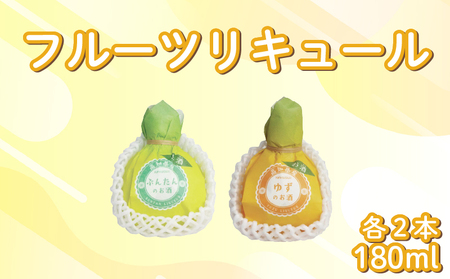 フルーツリキュール 4本セット 文旦 柚子 | お酒 高知県 安芸市