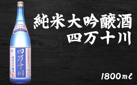 日本酒 純米大吟醸 四万十川 1800ml×1本 純米大吟醸 高知県 安芸市