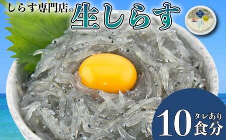 土佐のお刺身「生しらす」10個 タレ付き【しらす】