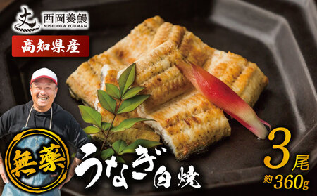 【 鰻白焼 】 国産 うなぎ白焼 360g ( 120g × 3尾 )