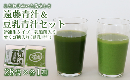 遠藤青汁と豆乳青汁 [生] 冷凍 | 100g×56袋 生青汁 国産青汁 青汁セット