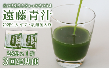 [3回定期便] 遠藤青汁 2.8kg [生] 冷凍 | 100g × 28袋 生青汁 国産青汁 ケール100%青汁 青汁セット