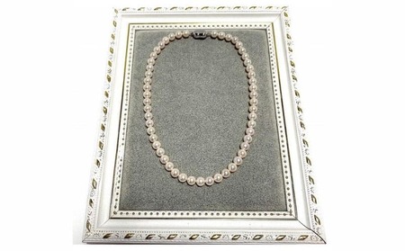 あこや真珠オーロラ花珠ネックレス 真珠鑑別鑑定書付