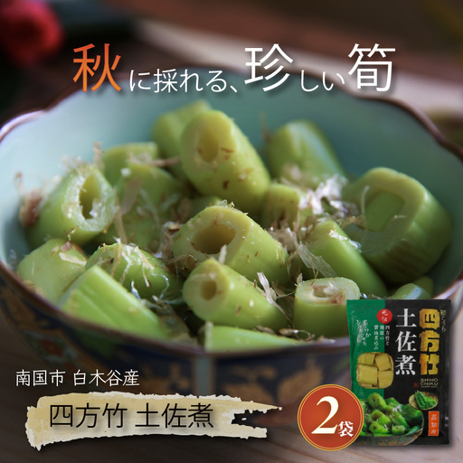 [期間限定] 国産 四方竹 土佐煮 200g×2袋 (2026年11月〜発送) | シホウチク 筍 たけのこ 特産 珍味 希少 高知 南国市