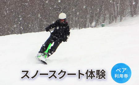 スノースクート体験[体験チケット]体験 チケット 自然 雪 北海道 日高町