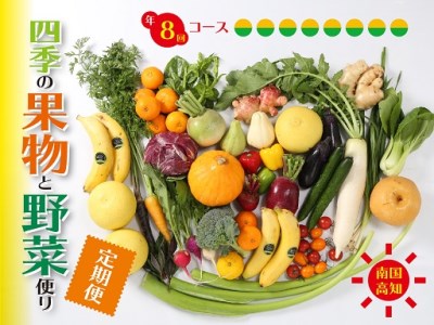 【8回定期便】高知県 須崎市産 産地直送 果物 野菜 フルーツ