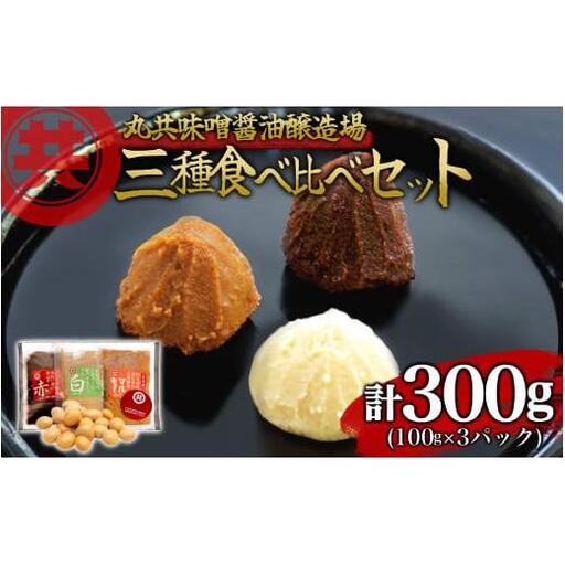 自家製 味噌 3種 100g 3パック 300g 味噌セット